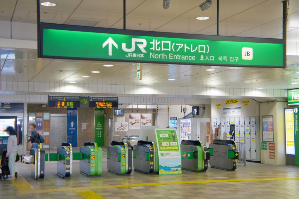 JR亀戸駅 北口(アトレ口)改札